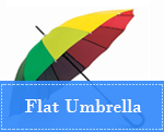 Flat umbrella manufacturer
